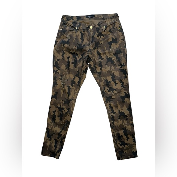 Poetic Justice Camouflage Patterned Skinny Jeans Womens Size 30R - Picture 4 of 10